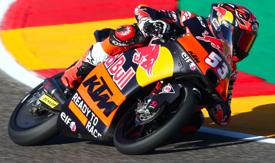 Moto3: Aragon: Oncu lampo arancione in FP3, Foggia è 6° e salva la Honda