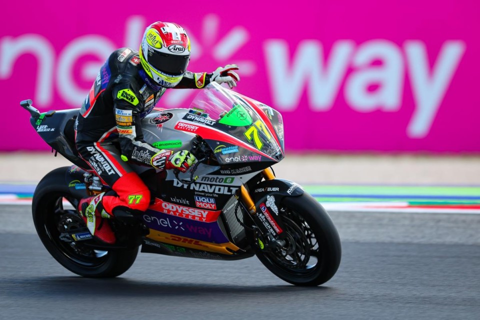 MotoE: Misano: Granado cade, Aegerter Campione del Mondo MotoE!