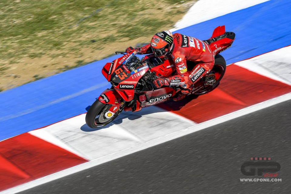 MotoGP: Misano - Doppietta Ducati anche nei test: 1° Bagnaia e 2° Marini