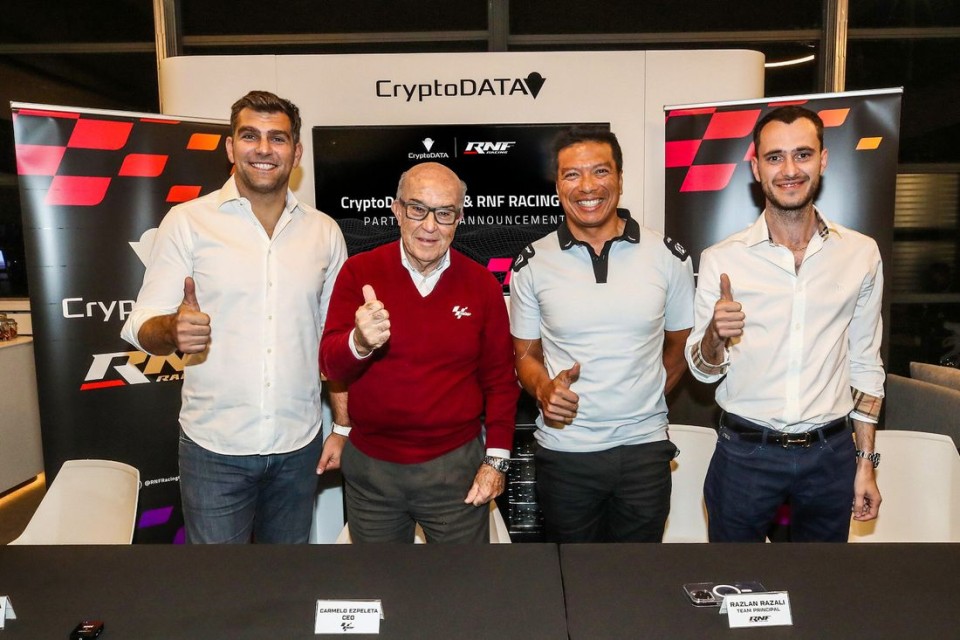 MotoGP: CryptoDATA azionista di maggioranza del team RNF di Razali