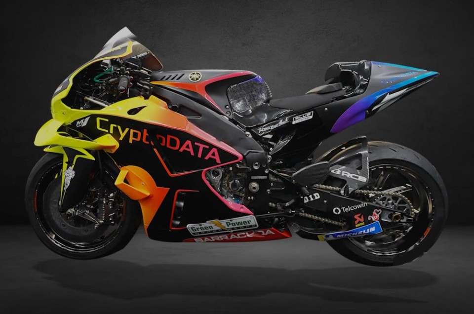 MotoGP: VIDEO - La Yamaha del team RNF si veste CryptoDATA per Valencia