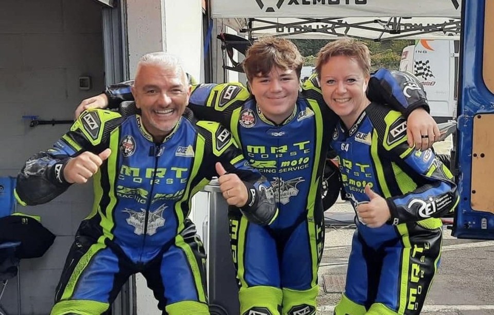 SBK: Passione motociclistica: padre, madre e figlio insieme al Trofeo Inverno
