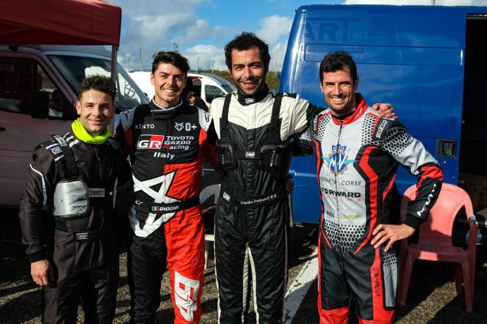 News: Petrucci e soci sui kart a Viterbo per l'addio di Simone Corsi al Motomondiale