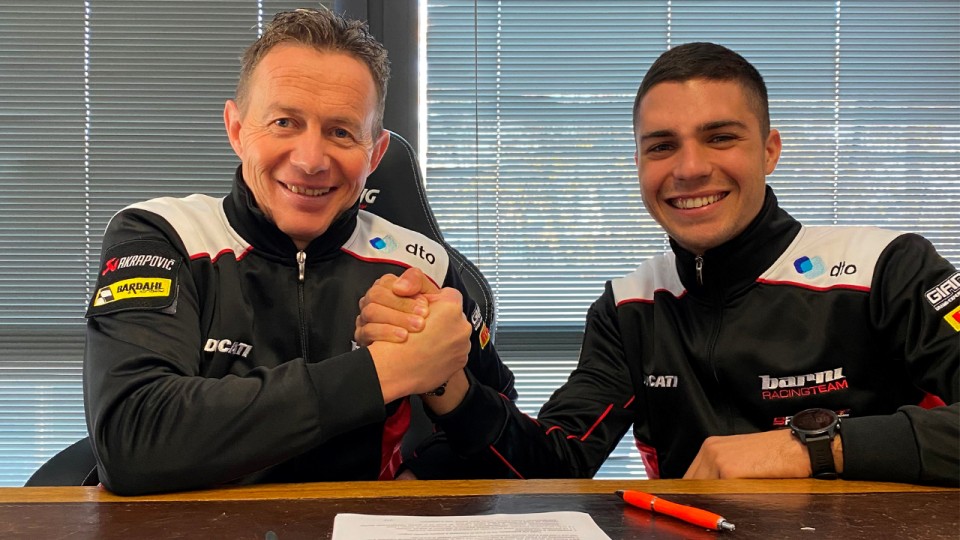 SBK: Yari Montella sulla Ducati V2 del team Barni in SuperSport nel 2023