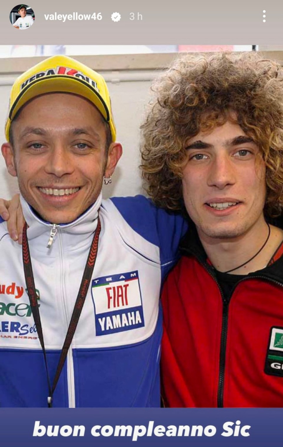 MotoGP: Valentino Rossi ricorda Simoncelli: "buon compleanno Sic"