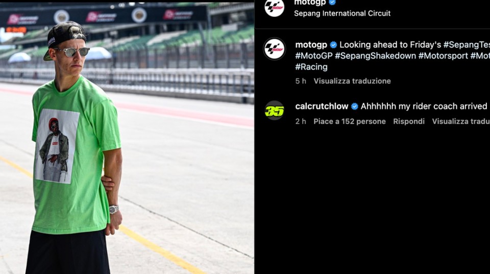 MotoGP: Quartararo in the Yamaha pit and Crutchlow jokes, "my coach has arrived"