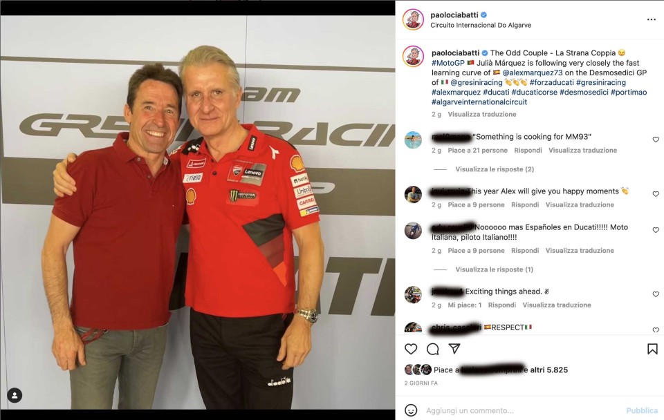 MotoGP: La strana coppia: Paolo Ciabatti apre le porte della Ducati a Julià Marquez MotoGP: La strana coppia: Paolo Ciabatti apre le porte della Ducati a Julià Marquez