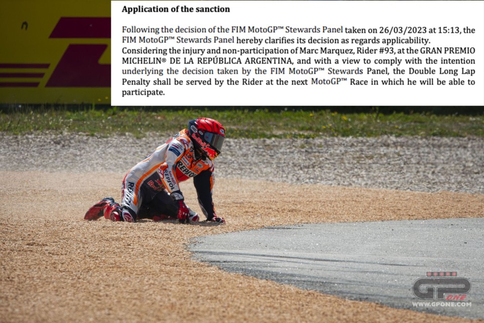 MotoGP: FIM chiarisce: Marquez farà il doppio long lap penalty ad Austin