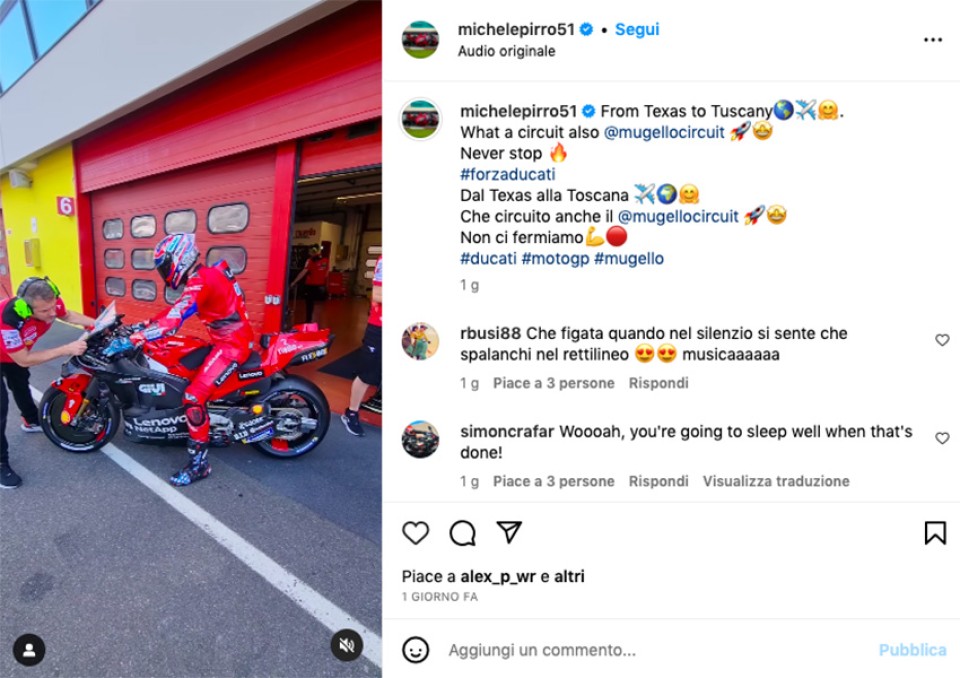 MotoGP: VIDEO - Pirro non si ferma: da Austin al Mugello, sempre a più di 350 km/h! MotoGP: VIDEO - Pirro non si ferma: da Austin al Mugello, sempre a più di 350 km/h!