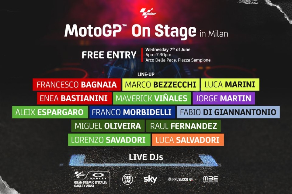 MotoGP: La MotoGP arriva a Milano: mercoledì un evento gratuito con i piloti
