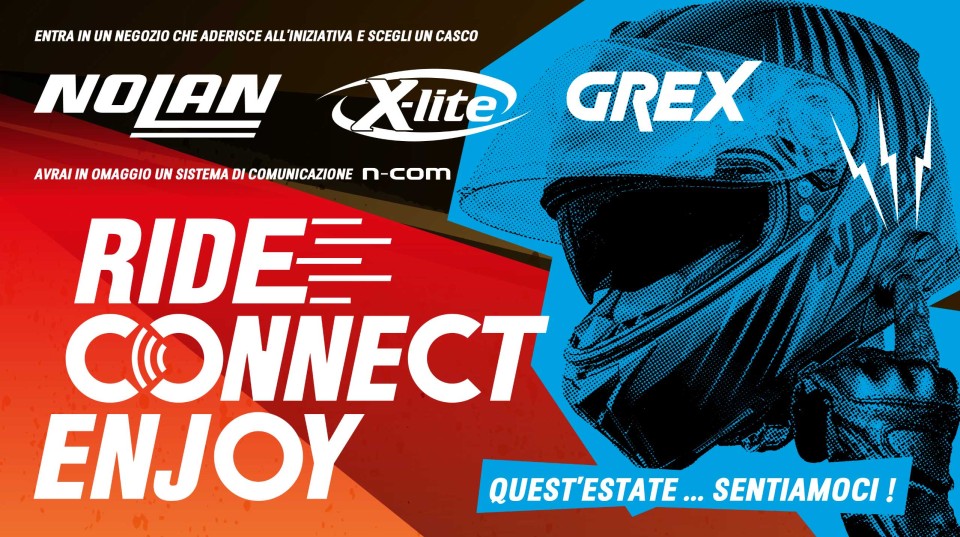 News: Acquistando un casco Nolan, X-lite e Grex in omaggio un sistema di comunicazione N-Com 