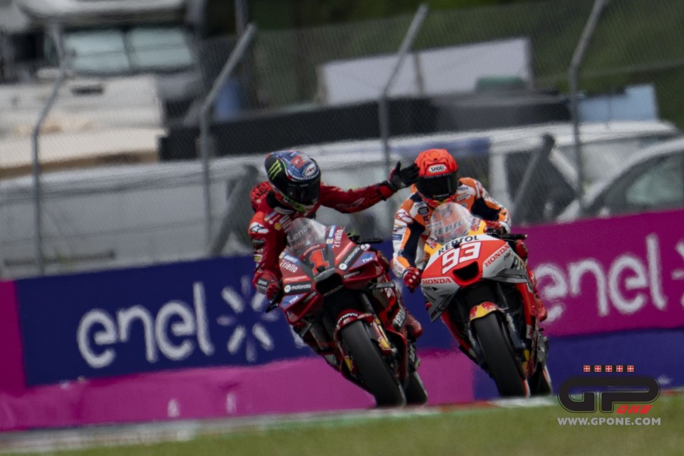 MotoGP: Bagnaia contro Marquez: incomprensione alla San Donato