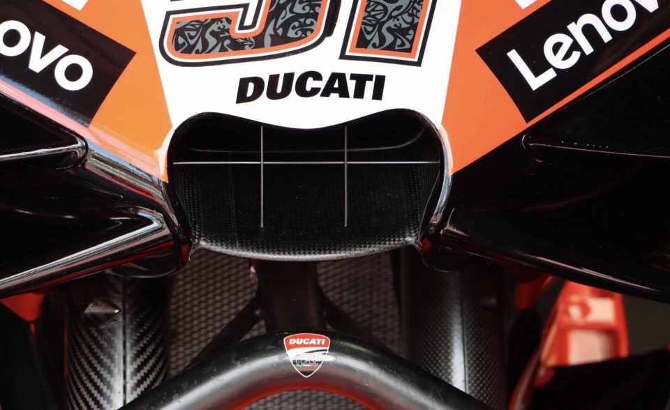 MotoGP: Ducati 'protegge' la bocca dell'air scope della GP23 di Michele Pirro