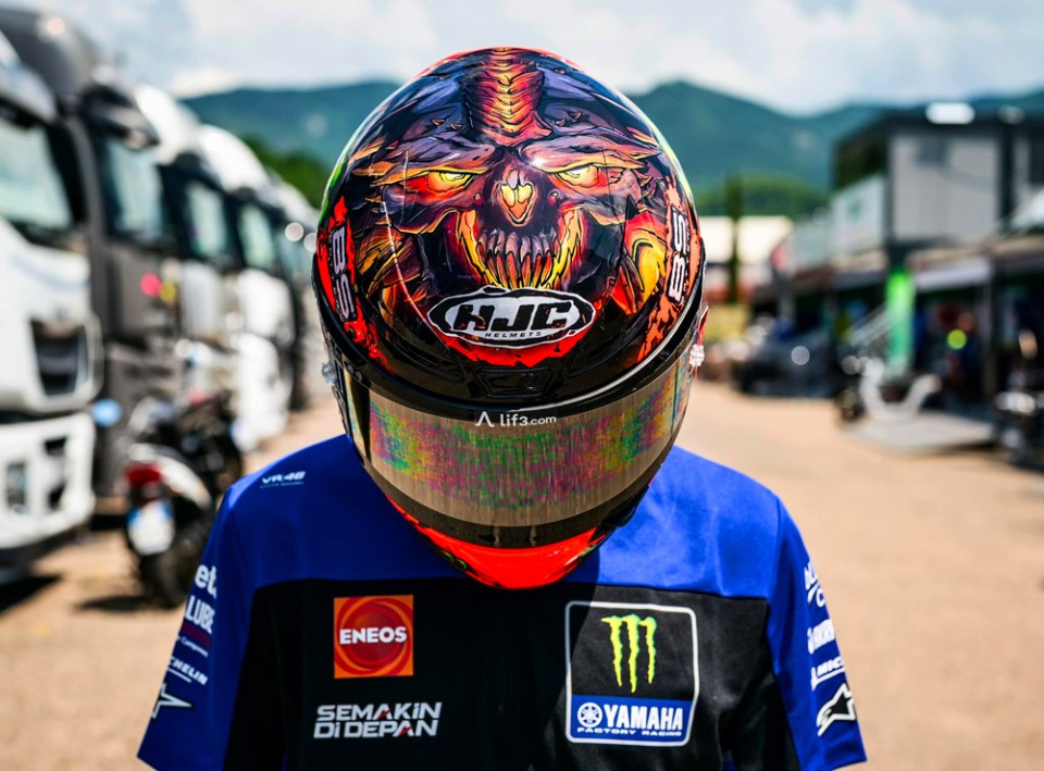 MotoGP: Fabio Quartararo: un casco 'diabolico' per il Gran Premio del Mugello