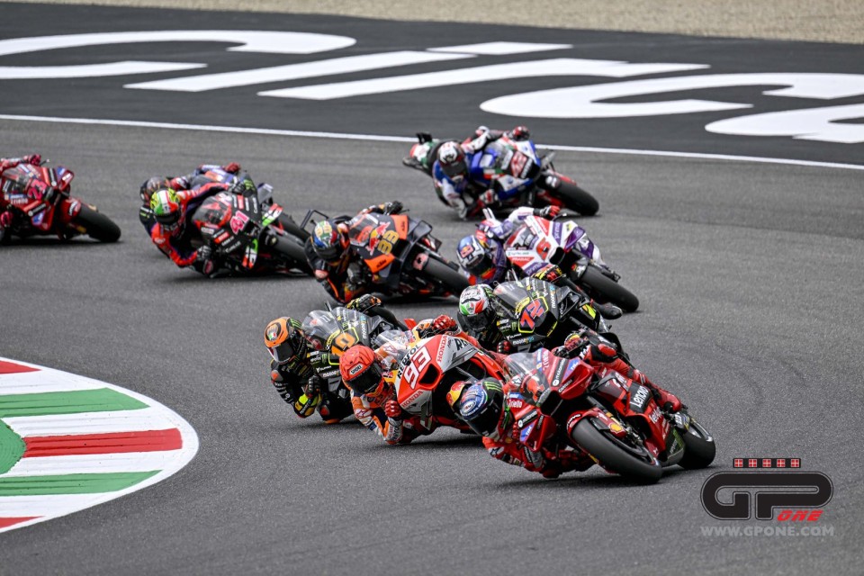 MotoGP: VIDEO Bagnaia vince una Sprint race ad alta tensione al Mugello
