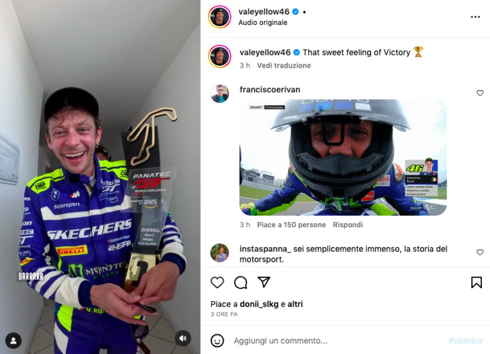 Auto - News: VIDEO - Valentino Rossi: "Bello salire sul podio, ma ca... vincere è un brivido"