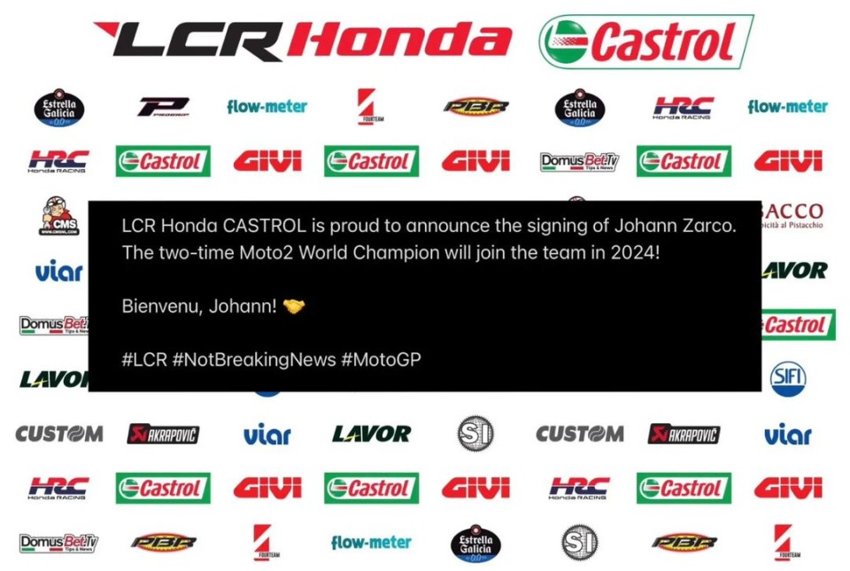 MotoGP: Cecchinello dà il benvenuto a Zarco in LCR: “Non vediamo l’ora di iniziare”