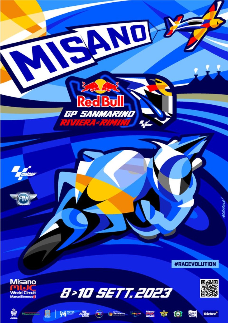 MotoGP: Tutti per uno! Sei manifesti raccontano il GP di Misano