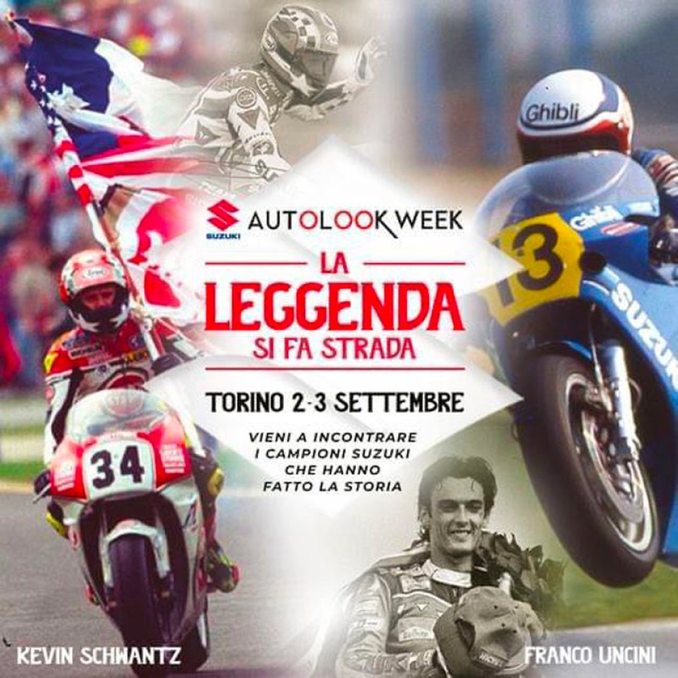 News: A Torino Kevin Schwantz e Franco Uncini celebrano la storia di Suzuki