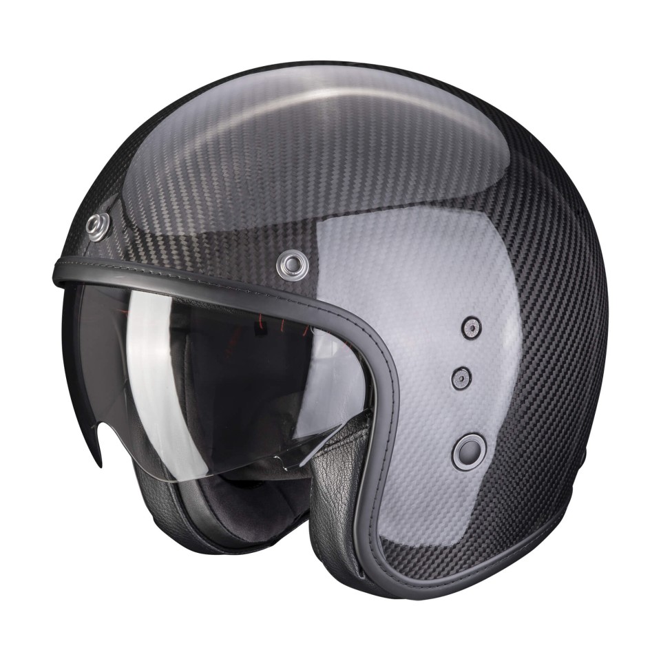 Moto - News: Scorpion Belfast Evo Carbon: il casco jet dal peso piuma