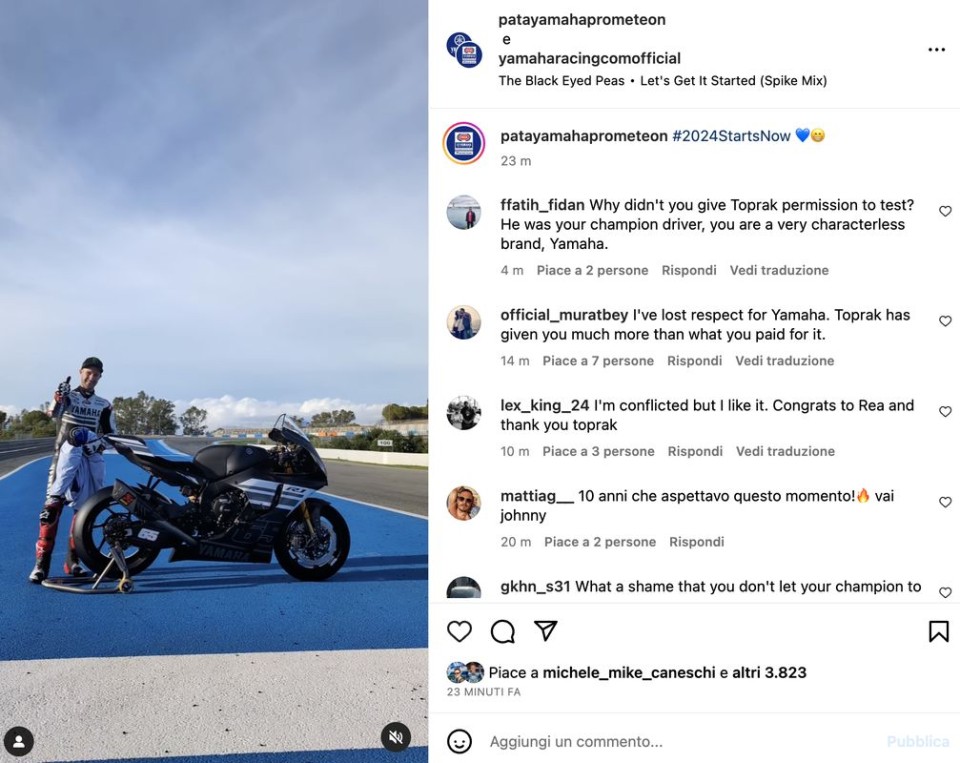 SBK: VIDEO - A Jerez Jonathan Rea toglie il velo alla sua nuova Yamaha R1!