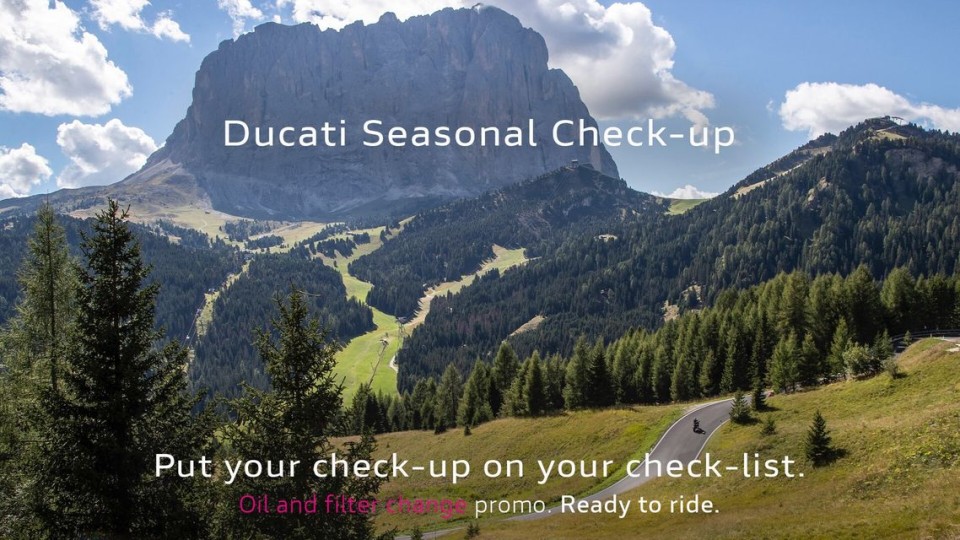 Moto - News: Ducati Seasonal Check-Up: dall’11 dicembre al 10 marzo 2024, la campagna promo