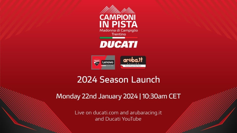 MotoGP: Bagnaia e Bastianini si presentano in diretta streaming il 22 gennaio