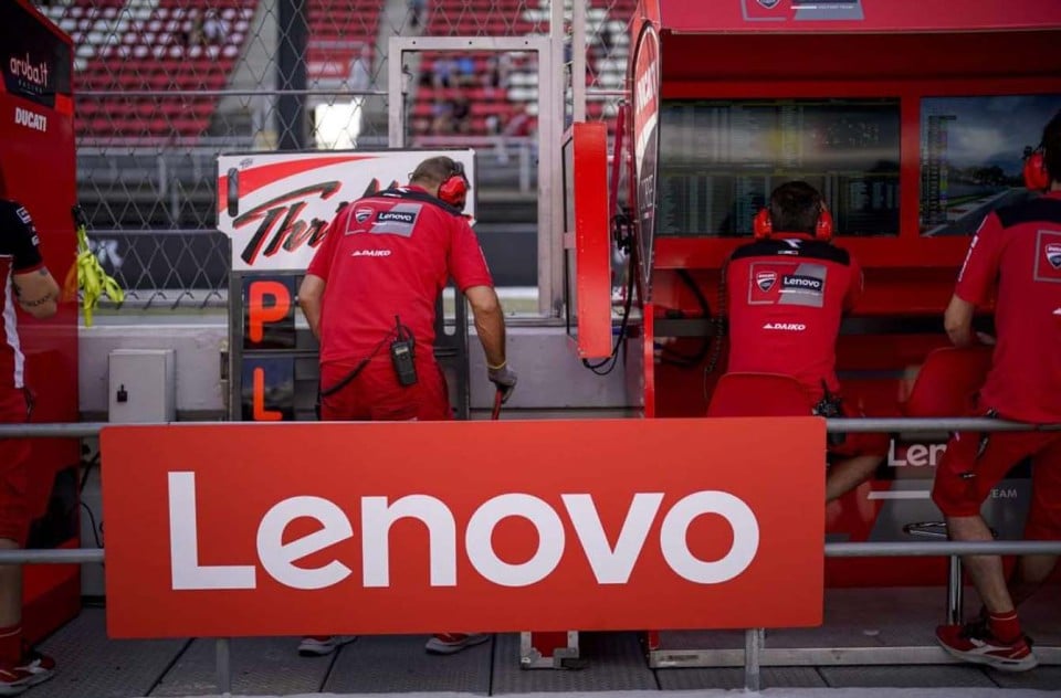 MotoGP: La Cina è vicina a Ducati: Lenovo usa l'intelligenza artificiale nel 'Remote Garage'