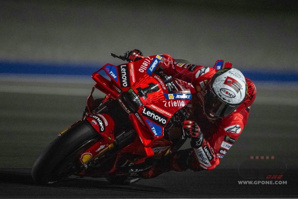 MotoGP: Qatar Test - Bagnaia batte Martin, Espargarò in scia delle Ducati sull'Aprilia