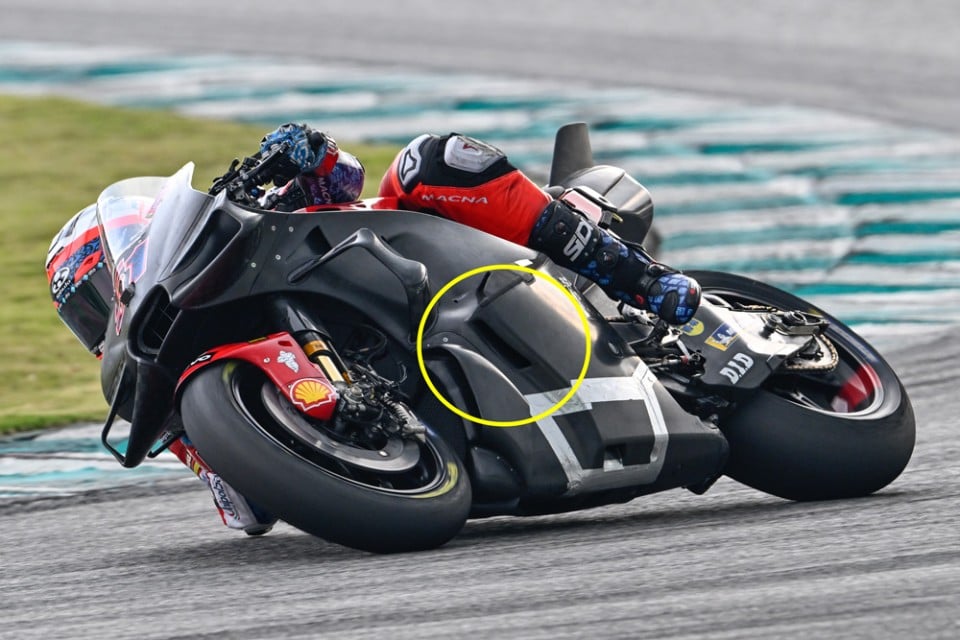MotoGP: Steps, ears and slits: aerodynamic experiments on Pirro's Ducati