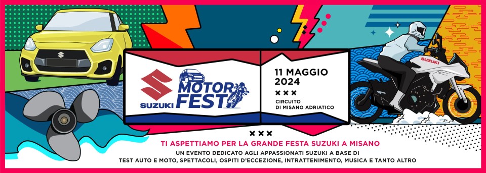 Moto - News: Suzuki Motor Fest: l'11 maggio appuntamento a Misano