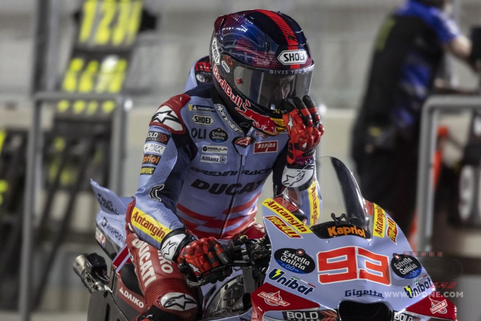 MotoGP: Marc Marquez mago della pioggia: suo il primo posto nelle FP2 in Qatar