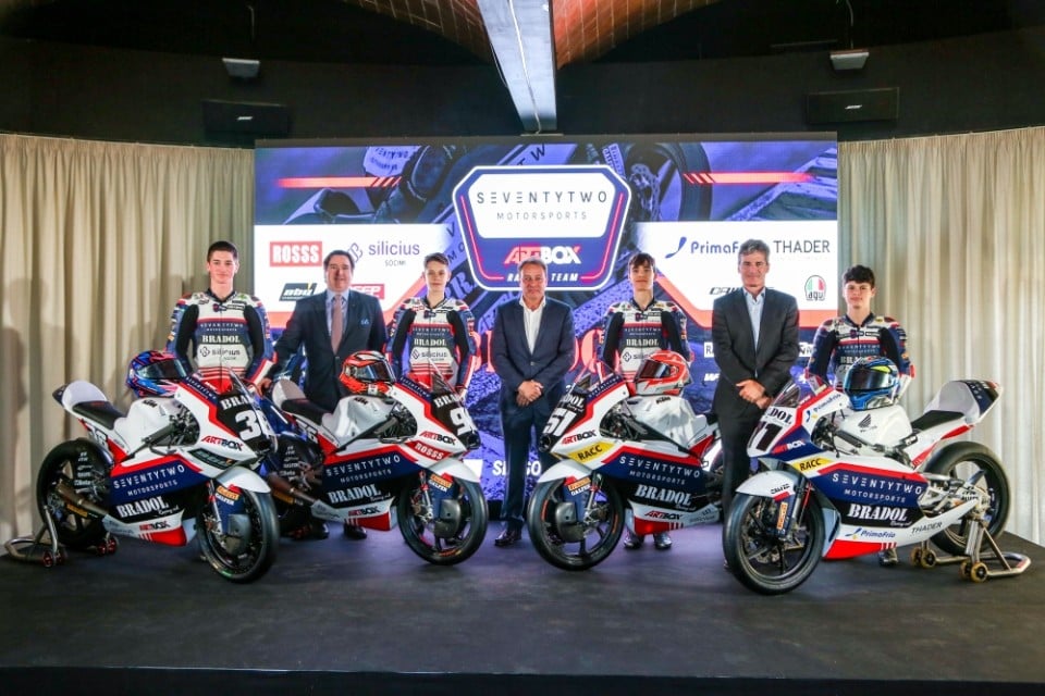 Moto3: Emilio Alzamora presenta il nuovo team SeventyTwo Artbox Racing