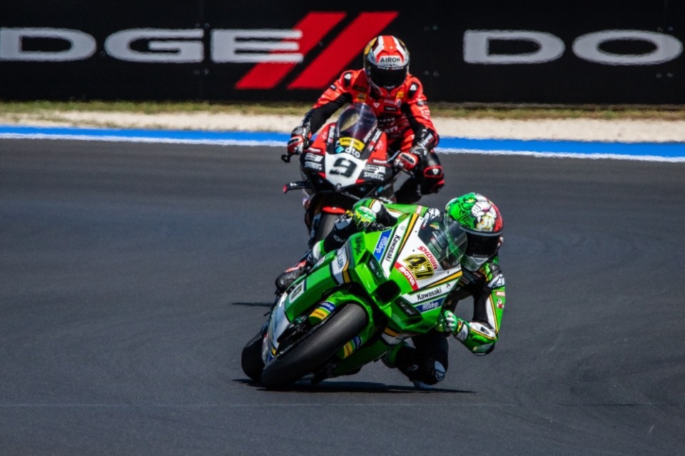SBK: Bassani: “Petrucci? Ho provato ad attaccarlo all’ultimo giro, ma è stato un eroe”