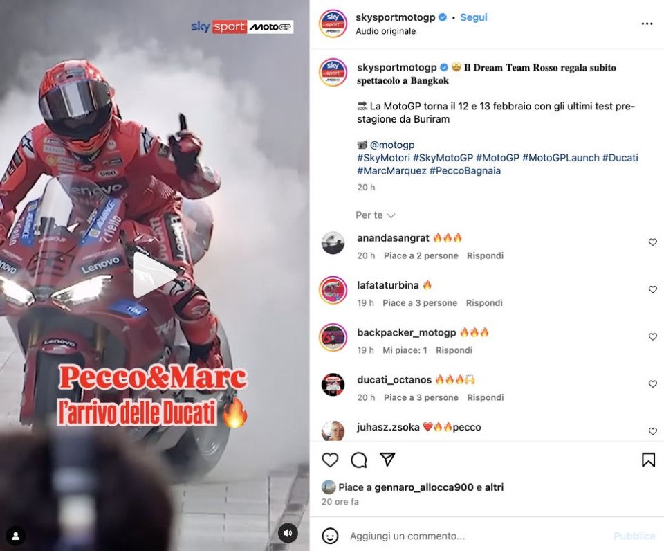 MotoGP: VIDEO - Burn-outs and traverses: Marquez and Bagnaia light up Bangkok!