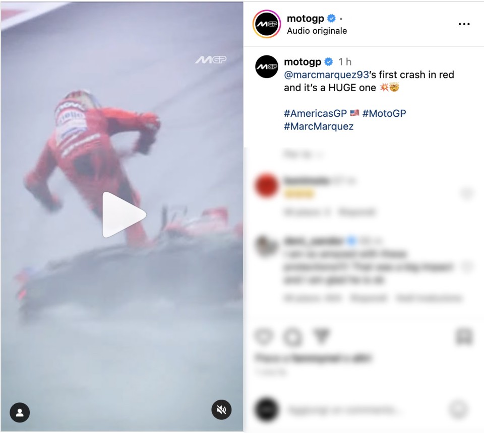 MotoGP: VIDEO - Marc Marquez rischia grosso ad Austin: brutto high side in FP1 MotoGP: VIDEO - Marc Marquez rischia grosso ad Austin: brutto high side in FP1
