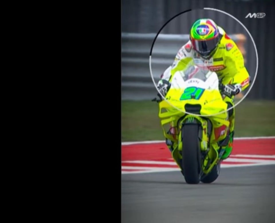 MotoGP: Brivido per Morbidelli, l'airbag si attiva dopo una frenata