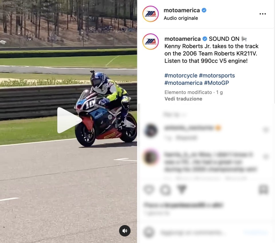 MotoGP: L'urlo della belva: Kenny Roberts Jr in pista con la KR211v