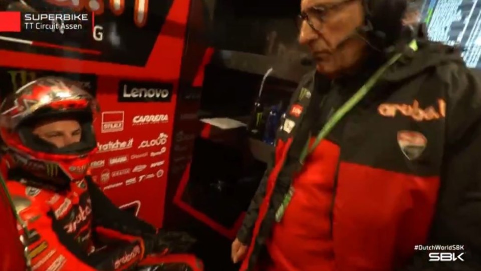 SBK: Assen, All of Bulega's anger: 