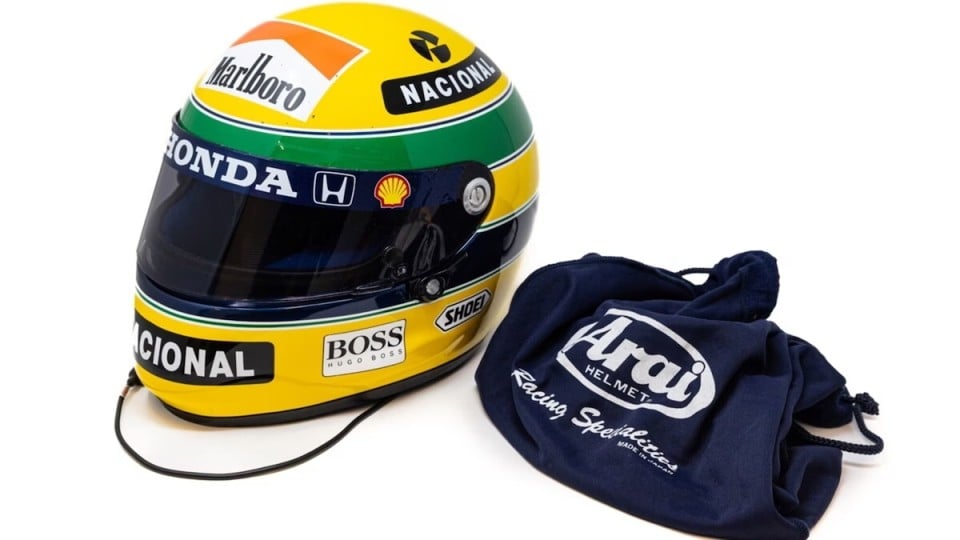 Auto - News: Ayrton Senna: il suo ricordo, ed un casco Shoei da record:857 mila Euro