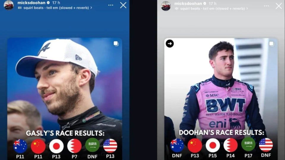 Auto - News: F1, Jack Doohan licenziato dall'Alpine, l'ironia di papà Mick sui social