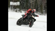 Moto - News: Record: la Buell di Jones a 238 km/h sul ghiaccio