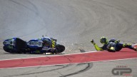 La caduta di Valentino Rossi nel GP delle Americhe