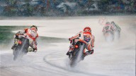 MotoGP: Marc Marquez diventa un&#039;opera d&#039;arte