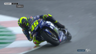 MotoGP: FOTO. L'high side di Valentino Rossi sul bagnato a Valencia