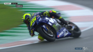 MotoGP: FOTO. L'high side di Valentino Rossi sul bagnato a Valencia