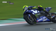 MotoGP: FOTO. L'high side di Valentino Rossi sul bagnato a Valencia