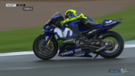 MotoGP: FOTO. L'high side di Valentino Rossi sul bagnato a Valencia