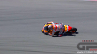 MotoGP: Le immagini della caduta di Marc Marquez ad Austin
