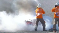 MotoGP: La Ducati di Pirro va a fuoco durante le FP1 a Valencia